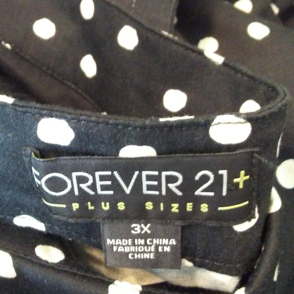 Forever 21 Plus Black white Dot Romper - Picture 4 of 5